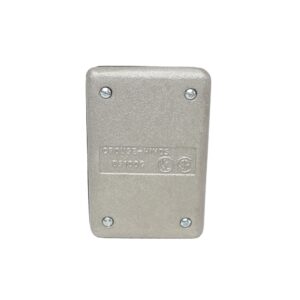 Tapa de aluminio con empaque para caja rectangular FS Y FD, UL