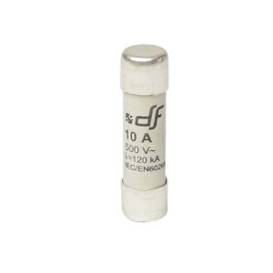 Fusible cartucho 10x38mm s/indicador gL 10A 500VAC 120kA