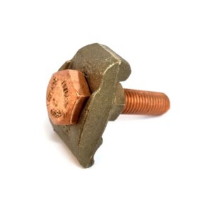 Conector tierra simple para 2 cables 2/0AWG a barra 1 perno 50mm