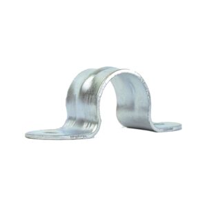 Abrazadera (grapa) fierro galvanizado 2 orejas 1 1/4"