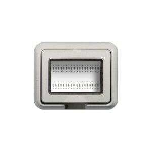 Cubierta Idrobox 3 módulos IP55 Living Light blanco