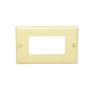 Placa decora (1 gang) de nylon marfil