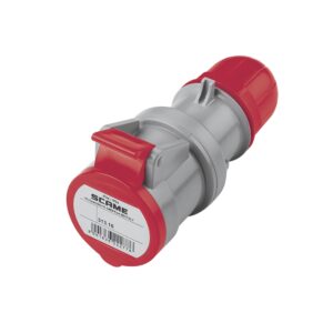 Tomacorriente aéreo industrial 2x16A+T 415V IP44 9h Optima
