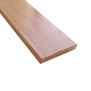 Platina de cobre duro desnudo 10x50mm 6mts