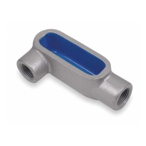 Caja Condulet ovalada tipo LR 2¨ rosca acero galvanizado s/tapa