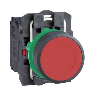 Pulsador no luminoso rasante rojo 22mm 1NC IP66