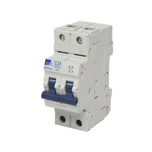 Interruptor termomagnético 2x25A 6kA 240/415V tipo C DIN