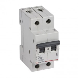 Interruptor termomagnético 2x40A 10/6kA 230/440V tipo C DIN RX3
