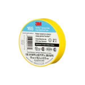 Cinta aislante vinílica Temflex 165 3/4¨ x18mts amarillo