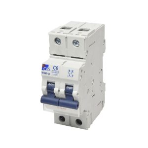 Interruptor termomagnético 2x20A 10kA 240/415V tipo C DIN
