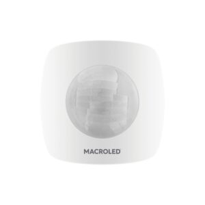 Sensor PIR 110-240V distancia máx. 20mts altura 2.2-4mts IP20 adosable blanco