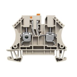 Borne seccionable 4mm2 (0.5-6mm2) 500V 1 piso/2 conexiones tornillo
