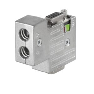 Conector profibus DP 90° terminal tornillo programable